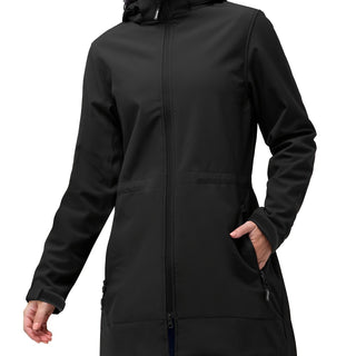 Damen Softshelljacke Mit Abnehmbarer Kapuze | Regen