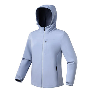 Damen Softshelljacke Mit Kapuze Und Reißverschlusstaschen | Regen