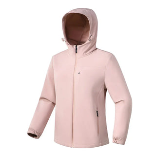 Damen Softshelljacke Mit Kapuze Und Reißverschlusstaschen | Regen