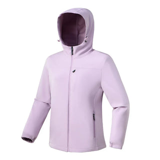 Damen Softshelljacke Mit Kapuze Und Reißverschlusstaschen | Regen