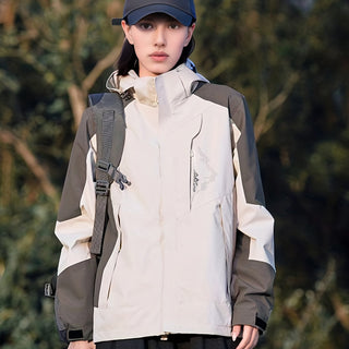 Damen Softshelljacke Mit Zweifarbigen Ärmeln | Regen