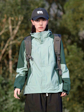 Damen Softshelljacke Mit Zweifarbigen Ärmeln | Regen