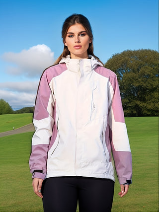 Damen Softshelljacke Mit Zweifarbigen Ärmeln | Regen