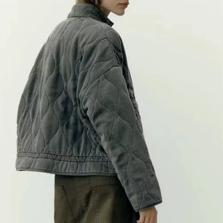 Damen Steppjacke Mit Großen Fronttaschen | Übergangs