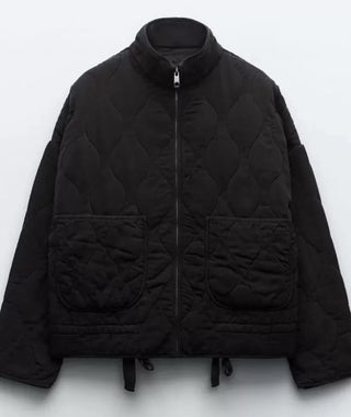 Damen Steppjacke Mit Großen Fronttaschen | Übergangs