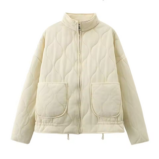 Damen Steppjacke Mit Großen Fronttaschen | Übergangs