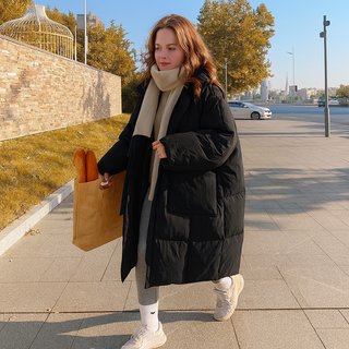 Damen Steppjacke Mit Langer Länge | Winter