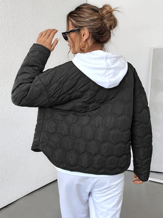Damen Steppjacke Mit Rundem Steppmuster | Übergangs