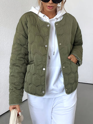 Damen Steppjacke mit Kapuze | Kurzes Design