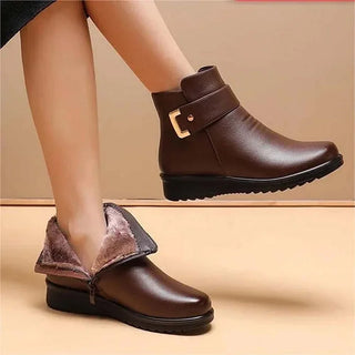 Damen Stiefeletten Mit Reißverschluss Und Fütterung | Rutschfeste Sohle