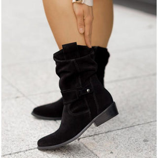 Damen Stiefeletten Mit Riemen Und Schlupfschacht | Bequem
