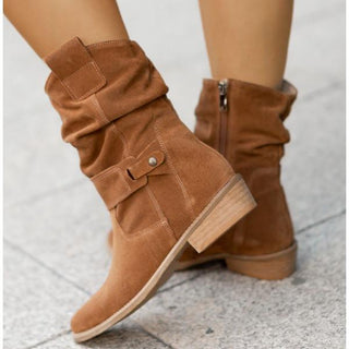 Damen Stiefeletten Mit Riemen Und Schlupfschacht | Bequem