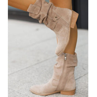 Damen Stiefeletten Mit Riemen Und Schlupfschacht | Bequem