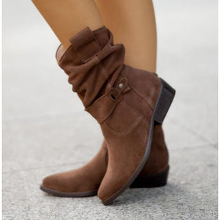 Damen Stiefeletten Mit Riemen Und Schlupfschacht | Bequem