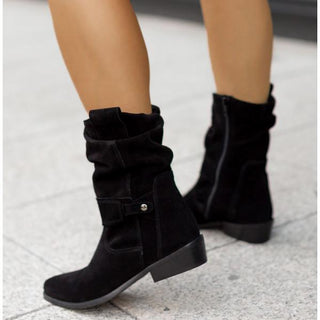 Damen Stiefeletten Mit Riemen Und Schlupfschacht | Bequem