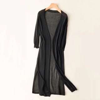 Damen Strickjacke Schlitzdesign | Offen