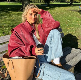 Damen Übergangsjacke Im Blouson-Stil Mit Bündchenärmeln | Abend