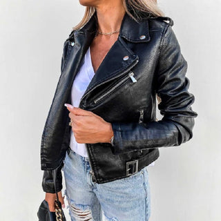 Damen Übergangsjacke Mit Gürtel Und Zipperdetails | Abend