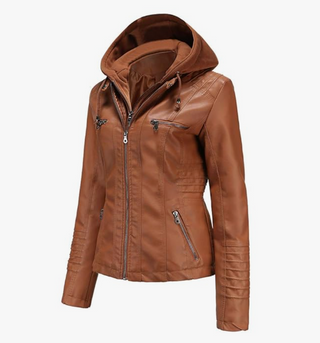 Damen Übergangsjacke Mit Kapuze Und Reißverschluss | Bomber