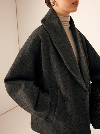 Damen Übergangsjacke Mit Oversize-Schnitt Und Stehkragen | Abend