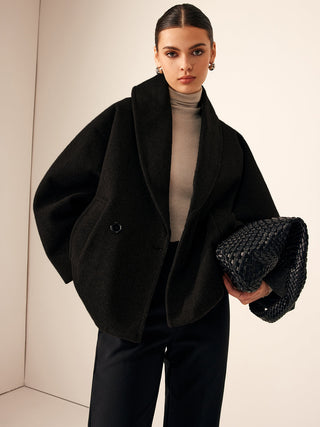 Damen Übergangsjacke Mit Oversize-Schnitt Und Stehkragen | Abend