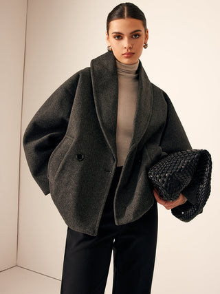 Damen Übergangsjacke Mit Oversize-Schnitt Und Stehkragen | Abend