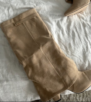 Damen Winter Stiefel Mit Schnalle Und Hohem Schaft | Elegant