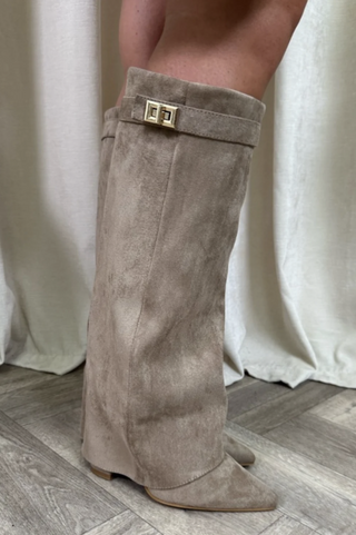 Damen Winter Stiefel Mit Schnalle Und Hohem Schaft | Elegant