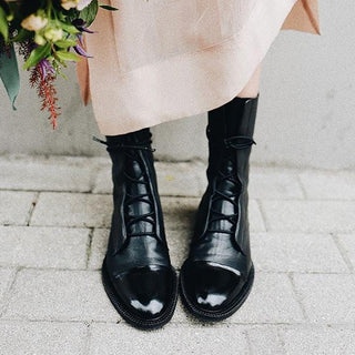 Damen Winter Stiefeletten Mit Schnürung | Bequem