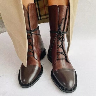 Damen Winter Stiefeletten Mit Schnürung | Bequem