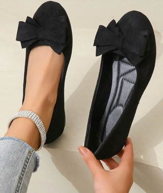 Elisa | Bequeme Slipper mit Schleife