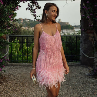 Elizabeth | Damen Glitzer Cocktailkleid | Mini