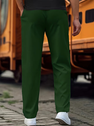Gerade Herren Jogginghose Mit Kordelzug Und Taschen | Lockerer Schnitt