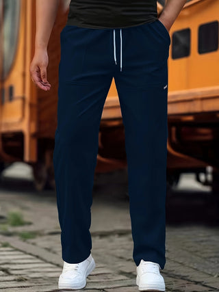 Gerade Herren Jogginghose Mit Kordelzug Und Taschen | Lockerer Schnitt