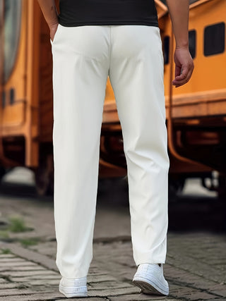 Gerade Herren Jogginghose Mit Kordelzug Und Taschen | Lockerer Schnitt