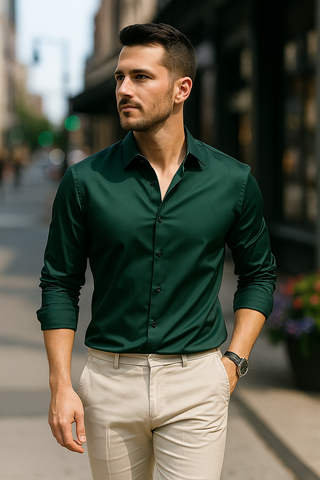 GlattWeiß Hemd | Herren Bügelfreies Knitterarmes Businesshemd | Elegant & Alltagstauglich