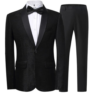 Herren Anzug Festlich Slim Fit Mit Smoking Sakko