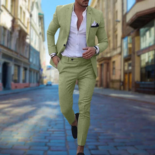 Herren Anzug Mit Einreiher & Ziertasche