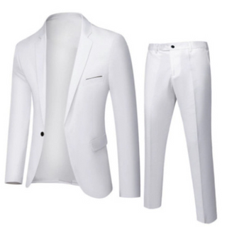 Herren Anzug Mit Schmalem Revers & Hose
