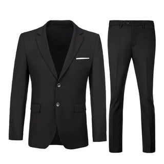 Herren Anzug Schwarz Slim Fit Mit Sakko & Hose