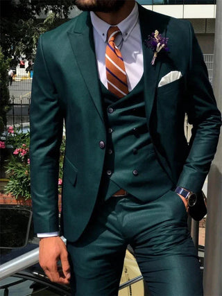 Herren Anzug Slim Fit Mit Weste Hochzeit