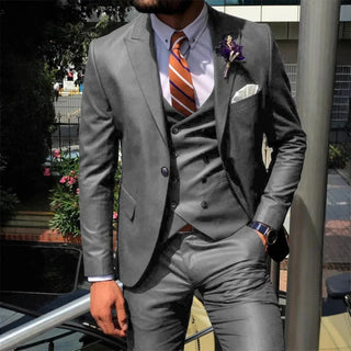Herren Anzug Slim Fit Mit Weste Hochzeit