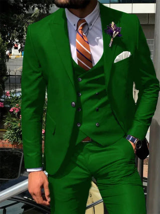 Herren Anzug Slim Fit Mit Weste Hochzeit