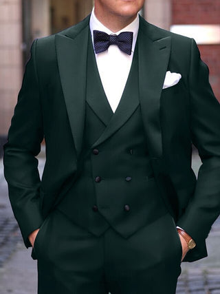 Herren Business Anzug Slim Fit Dreiteiler