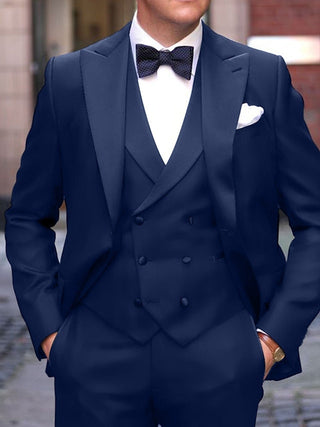Herren Business Anzug Slim Fit Dreiteiler