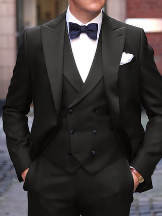 Herren Business Anzug Slim Fit Dreiteiler