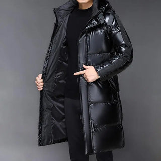 Herren Daunenjacke In Langer Steppform | Winter