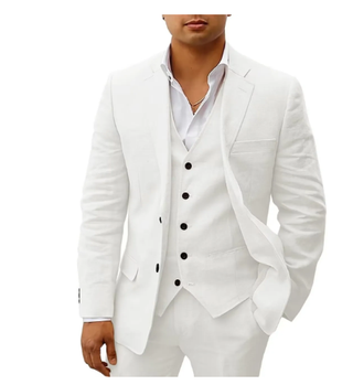 Herren Hochzeits Anzug Slim Fit Mit Weste