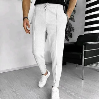 Herren Jogginghose Mit Tunnelzug Und Bundfalten | Schlanker Schnitt