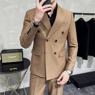 Herren Slim Fit Anzug Mit Button & Hose